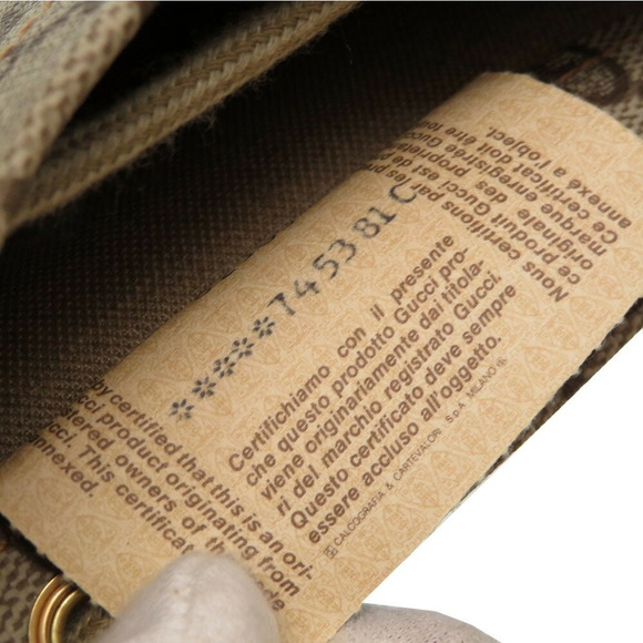 Gucci GG Plus Drawstring Shoulder Bag PVC Leather - Picture 10 of 10